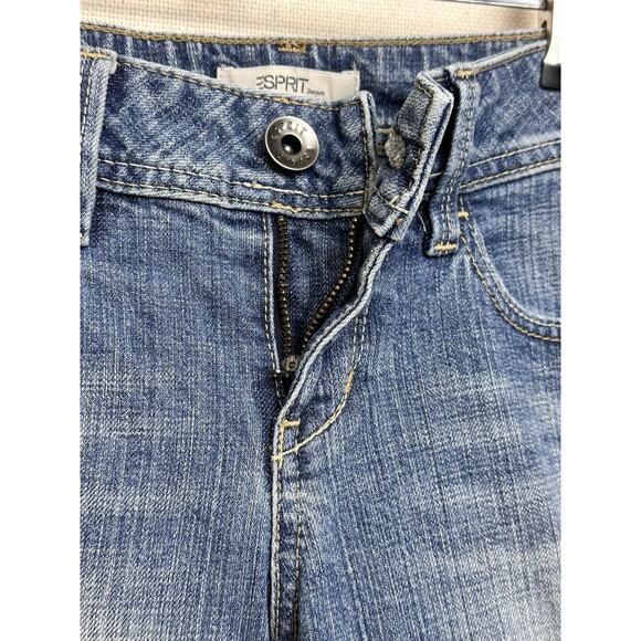 Esprit Vintage Bootcut Leg Jeans Women's 26x30 Blue Stone Wash Denim Low Rise - Picture 6 of 16